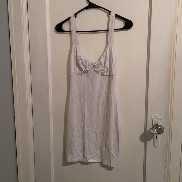 AsYou White Viscose Bodycon Mini Dress Sz. 2 - Picture 1 of 5